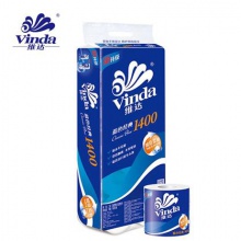維達空心衛(wèi)生紙 卷紙 藍色經典有芯紙巾10卷140g卷筒紙衛(wèi)生紙廁所紙手紙生活用紙紙品