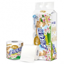衛(wèi)生紙 心相印衛(wèi)生紙 柔膚系列 3層180g卷紙*10粒 10粒/包