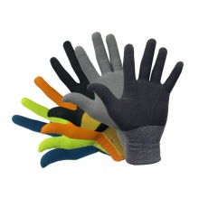 勞保手套尼龍耐磨工地干活保暖防護防滑修車紗線手套