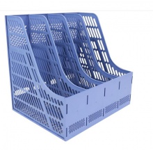 得力9848Z四聯文件筐（藍色）